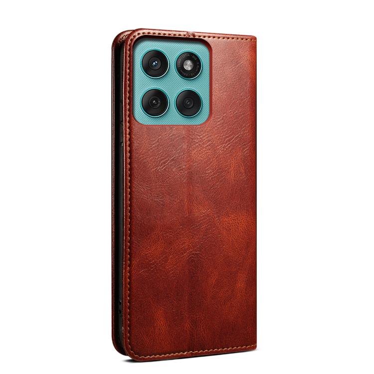 Peněženkové pouzdro Wax case hnědé – Motorola Edge 60 Fusion | Levné Kryty | Levné Kryty | Levné Kryty