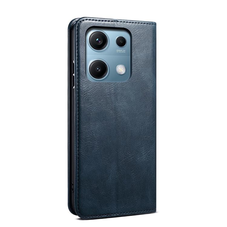 Peněženkové pouzdro Wax case modré – Xiaomi Redmi Note 14S | Levné Kryty | Levné Kryty | Levné Kryty