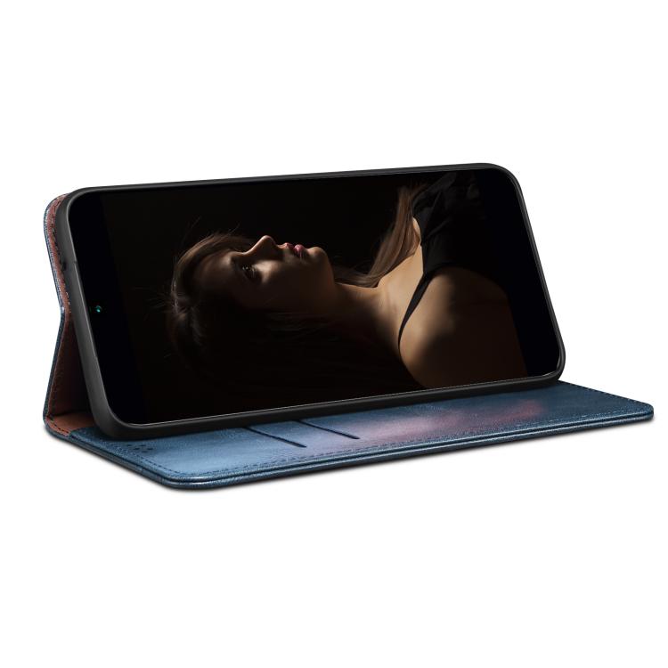 Peněženkové pouzdro Wax case modré – Xiaomi Redmi Note 14S | Levné Kryty | Levné Kryty | Levné Kryty