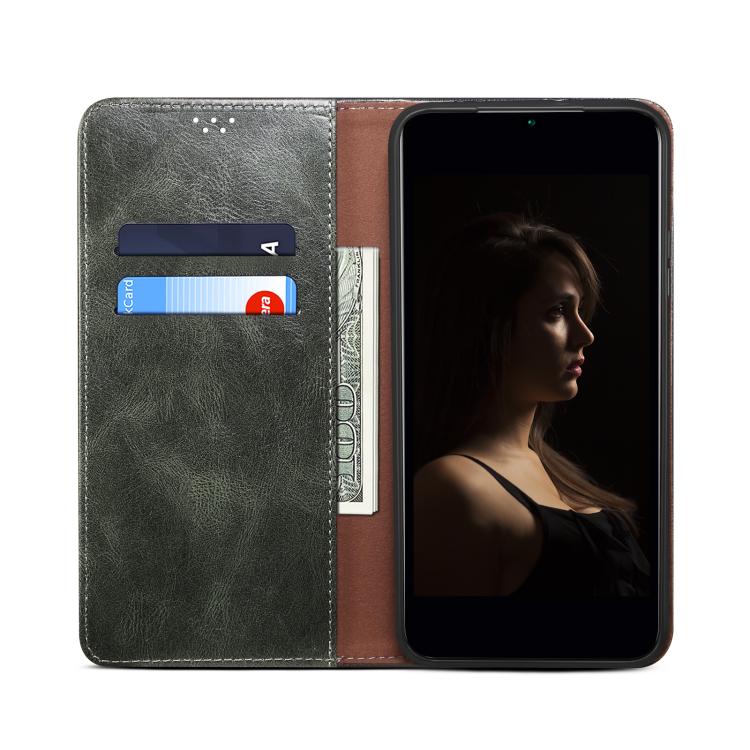 Peněženkové pouzdro Wax case zelené – Xiaomi Redmi Note 14S | Levné Kryty | Levné Kryty | Levné Kryty