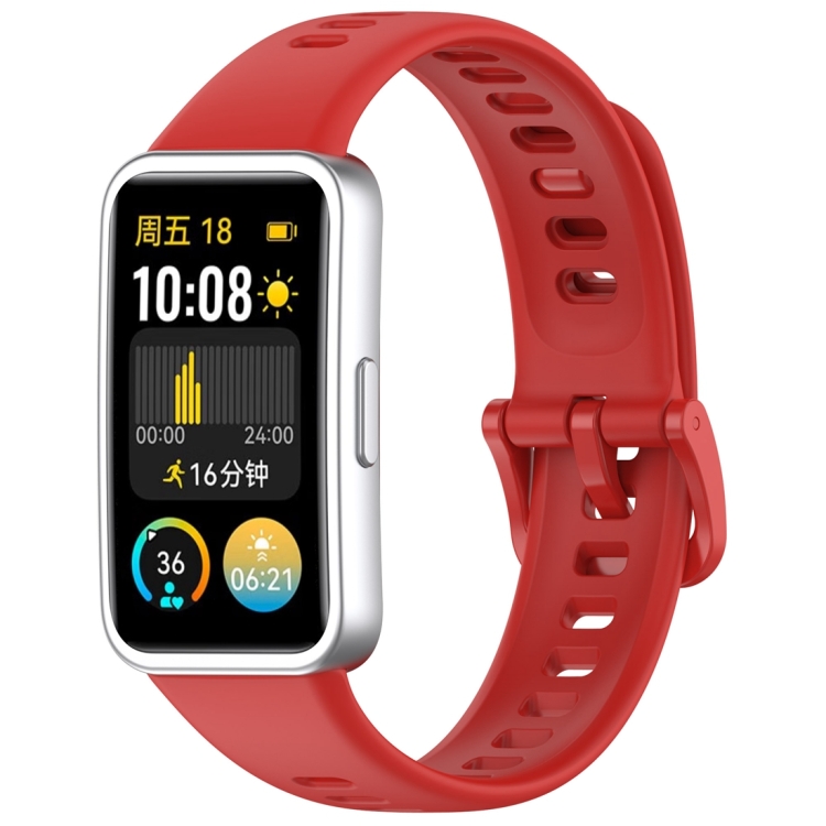 Řemínek Solid Wristband červený pro Huawei Band 8 / 9 / 10 | Levné Kryty | Levné Kryty | Levné Kryty