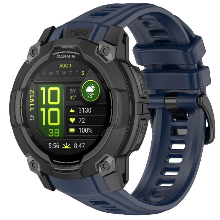 Řemínek Solid Wristband modrý pro Garmin Instinct 3 Solar 45mm / Instinct 3 AMOLED 45mm | Levné Kryty | Levné Kryty | Levné Kryty