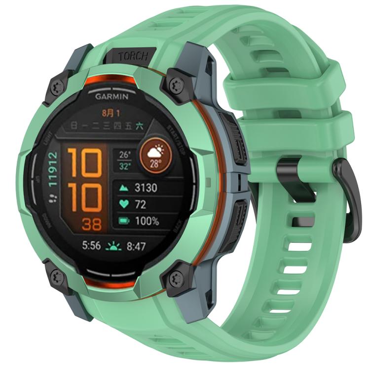 Řemínek Solid Wristband zelený pro Garmin Instinct 3 Solar 50mm / Instinct 3 AMOLED 50mm | Levné Kryty | Levné Kryty | Levné Kryty