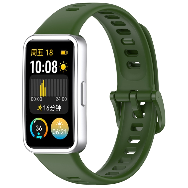Řemínek Solid Wristband zelený pro Huawei Band 8 / 9 / 10 | Levné Kryty | Levné Kryty | Levné Kryty