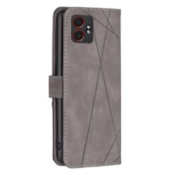 Knížkové pouzdro Rhombus šedé – Samsung Galaxy Xcover 7 Pro | Levné Kryty | Levné Kryty | Levné Kryty