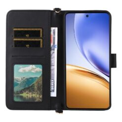 Peněženkové pouzdro Arrow card case černé – Realme 14T 5G | Levné Kryty | Levné Kryty | Levné Kryty