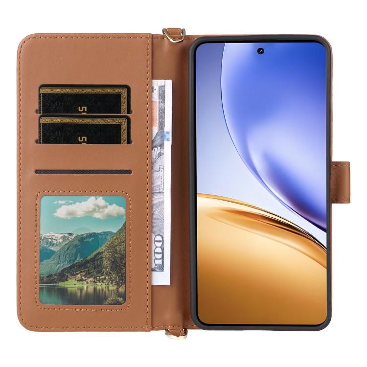 Peněženkové pouzdro Arrow card case hnědé – Realme 14T 5G | Levné Kryty | Levné Kryty | Levné Kryty