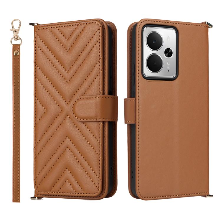 Peněženkové pouzdro Arrow card case hnědé – Realme 14T 5G | Levné Kryty | Levné Kryty | Levné Kryty