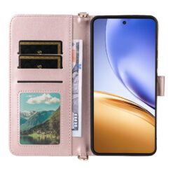 Peněženkové pouzdro Arrow card case růžové – Realme 14T 5G | Levné Kryty | Levné Kryty | Levné Kryty