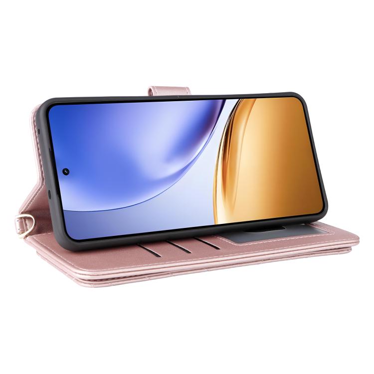 Peněženkové pouzdro Arrow card case růžové – Realme 14T 5G | Levné Kryty | Levné Kryty | Levné Kryty