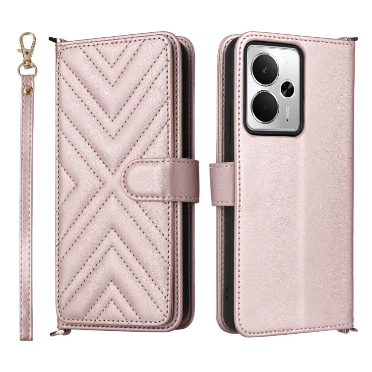 Peněženkové pouzdro Arrow card case růžové – Realme 14T 5G | Levné Kryty | Levné Kryty | Levné Kryty