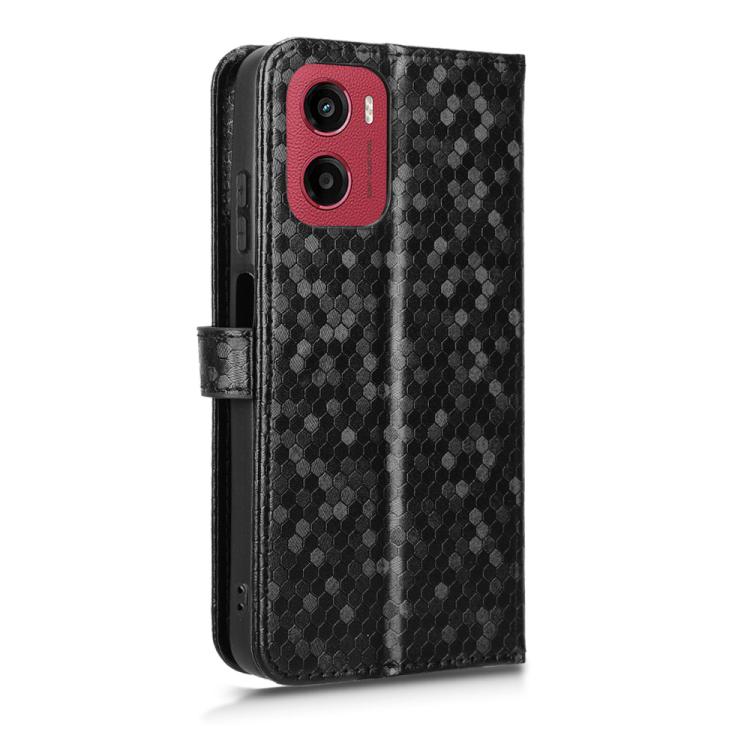 Peněženkové pouzdro Honeycomb Dot Texture Case černé – Motorola Moto G05 / E15 | Levné Kryty | Levné Kryty | Levné Kryty
