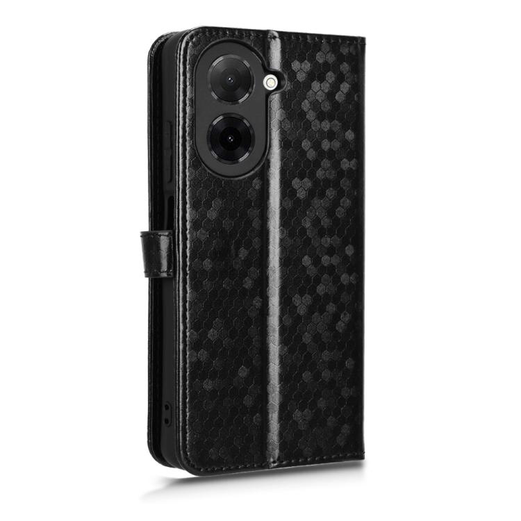 Peněženkové pouzdro Honeycomb Dot Texture Case černé – Xiaomi Redmi A5 | Levné Kryty | Levné Kryty | Levné Kryty