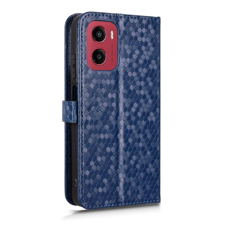 Peněženkové pouzdro Honeycomb Dot Texture Case modré – Motorola Moto G05 / E15 | Levné Kryty | Levné Kryty | Levné Kryty