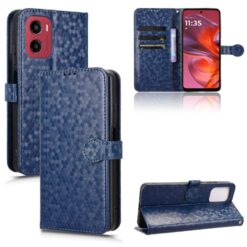 Peněženkové pouzdro Honeycomb Dot Texture Case modré – Motorola Moto G05 / E15 | Levné Kryty | Levné Kryty | Levné Kryty
