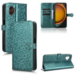 Peněženkové pouzdro Honeycomb Dot Texture Case zelené – Samsung Galaxy Xcover 7 Pro | Levné Kryty | Levné Kryty | Levné Kryty