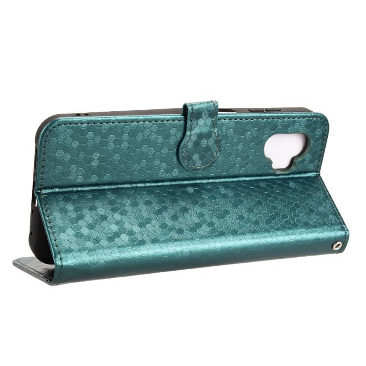 Peněženkové pouzdro Honeycomb Dot Texture Case zelené – Samsung Galaxy Xcover 7 Pro | Levné Kryty | Levné Kryty | Levné Kryty