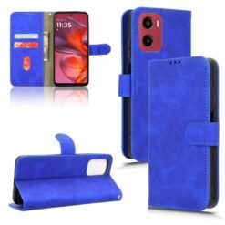 Peněženkové pouzdro Solid modré – Motorola Moto G05 / E15 | Levné Kryty | Levné Kryty | Levné Kryty