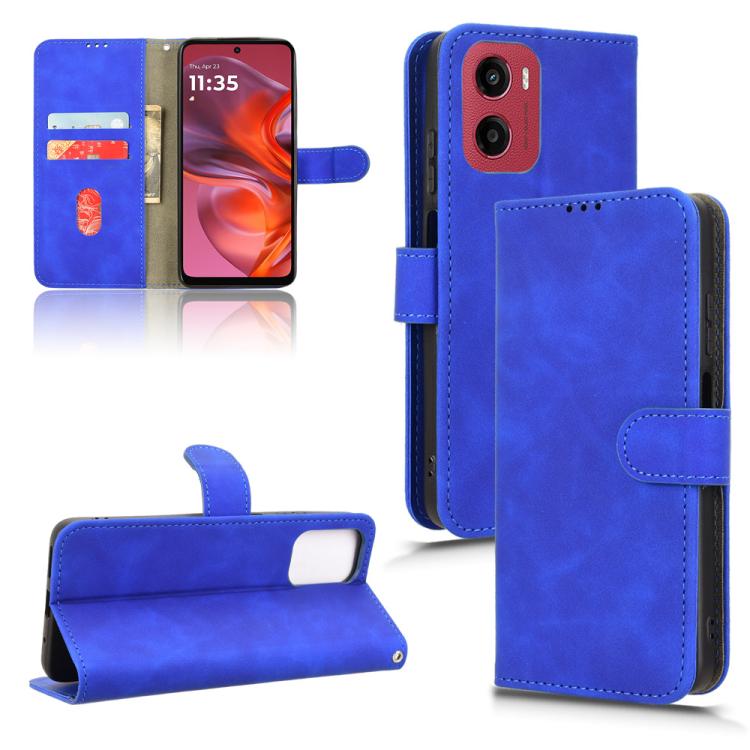 Peněženkové pouzdro Solid modré – Motorola Moto G05 / E15 | Levné Kryty | Levné Kryty | Levné Kryty