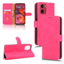 Peněženkové pouzdro Solid růžové – Motorola Moto G05 / E15 | Levné Kryty | Levné Kryty | Levné Kryty