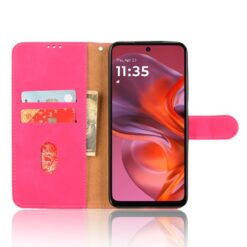 Peněženkové pouzdro Solid růžové – Motorola Moto G05 / E15 | Levné Kryty | Levné Kryty | Levné Kryty