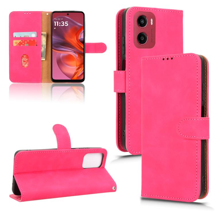 Peněženkové pouzdro Solid růžové – Motorola Moto G05 / E15 | Levné Kryty | Levné Kryty | Levné Kryty