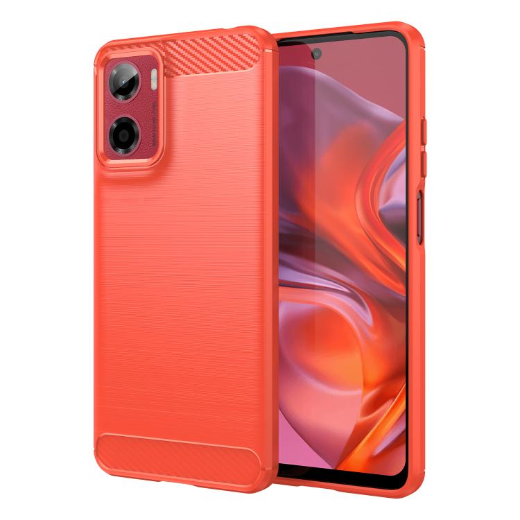 Zadní Kryt Carbon červený – Motorola Moto G05 / E15 | Levné Kryty | Levné Kryty | Levné Kryty