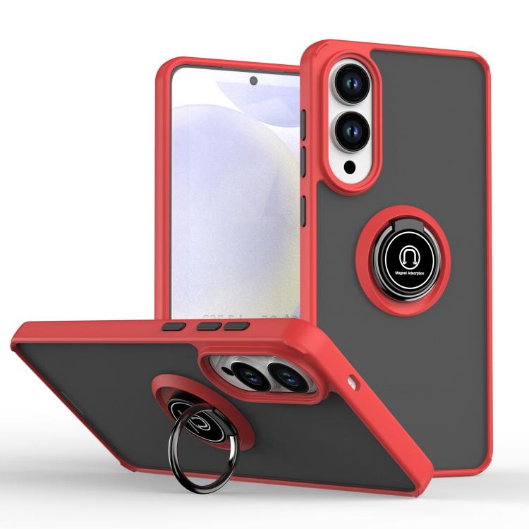 Odolný kryt Shadow Ring case červený – Samsung Galaxy S25 Edge | Levné Kryty | Levné Kryty | Levné Kryty