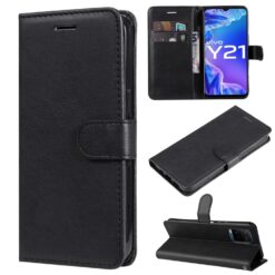 Peněženkové pouzdro Classic Leather case černé – Vivo Y21 / Y33s / Y21s | Levné Kryty | Levné Kryty | Levné Kryty