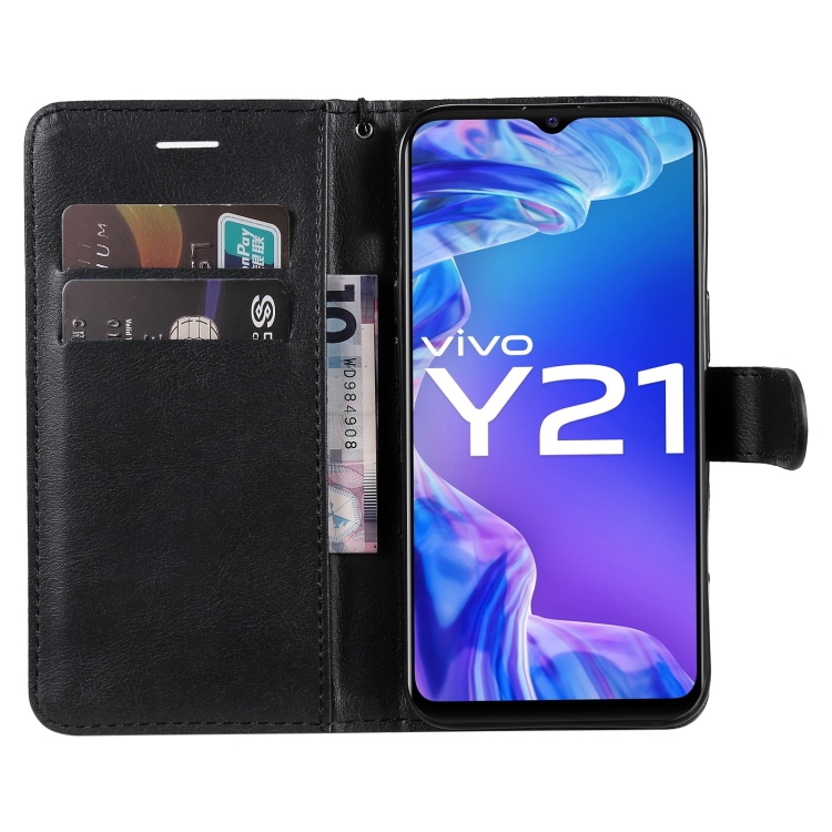 Peněženkové pouzdro Classic Leather case černé – Vivo Y21 / Y33s / Y21s | Levné Kryty | Levné Kryty | Levné Kryty