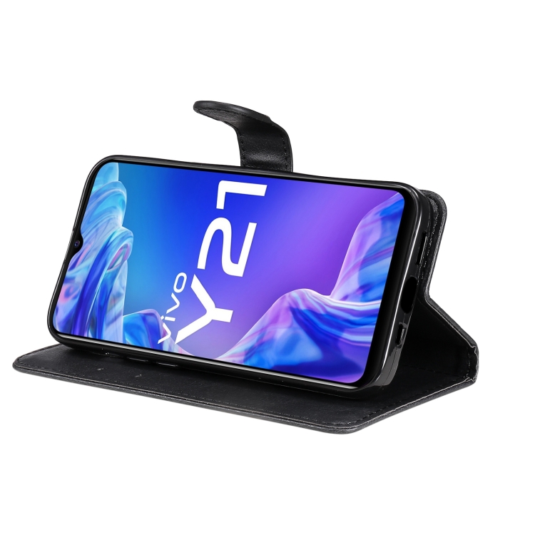 Peněženkové pouzdro Classic Leather case černé – Vivo Y21 / Y33s / Y21s | Levné Kryty | Levné Kryty | Levné Kryty