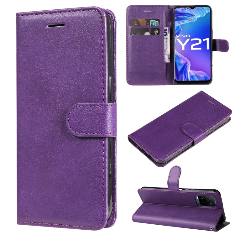 Peněženkové pouzdro Classic Leather case fialové – Vivo Y21 / Y33s / Y21s | Levné Kryty | Levné Kryty | Levné Kryty