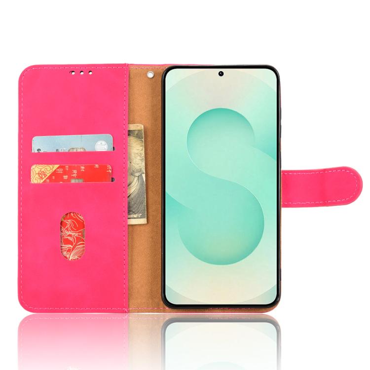 Peněženkové pouzdro Solid růžové – Samsung Galaxy S25 Edge | Levné Kryty | Levné Kryty | Levné Kryty