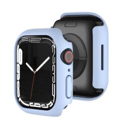 Pouzdro Soft Case bledomodré pro Apple Watch Series 9 / 8 / 7 41mm | Levné Kryty | Levné Kryty | Levné Kryty