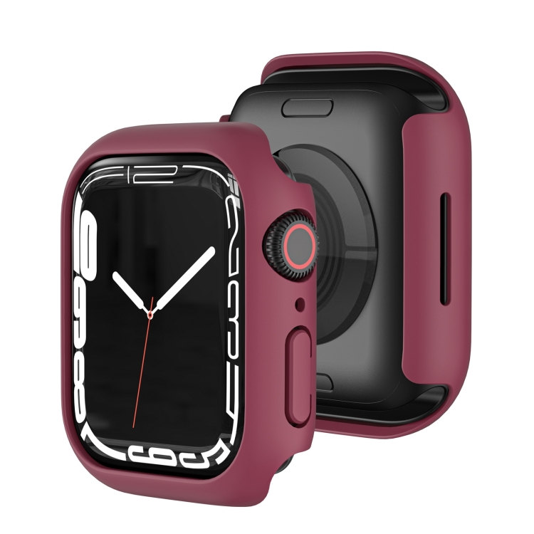 Pouzdro Soft Case bordové pro Apple Watch Series 9 / 8 / 7 41mm | Levné Kryty | Levné Kryty | Levné Kryty