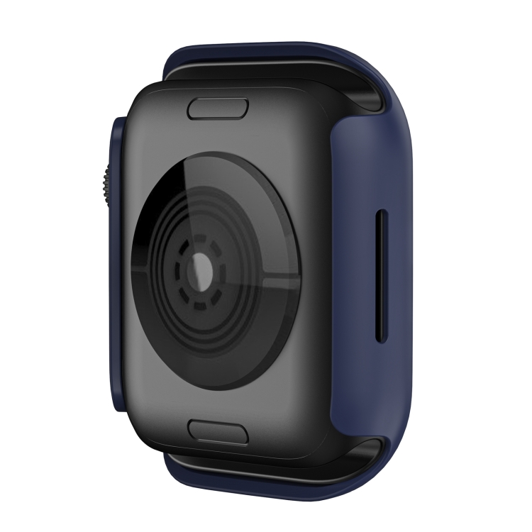 Pouzdro Soft Case tmavomodré pro Apple Watch Series 9 / 8 / 7 45mm | Levné Kryty | Levné Kryty | Levné Kryty