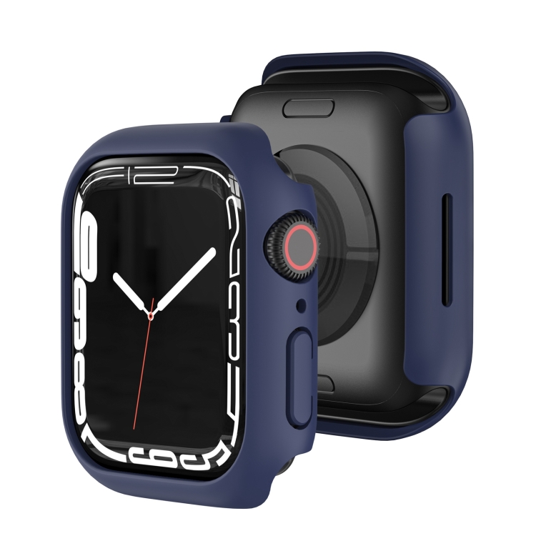 Pouzdro Soft Case tmavomodré pro Apple Watch Series 9 / 8 / 7 45mm | Levné Kryty | Levné Kryty | Levné Kryty