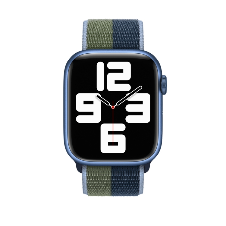 Řemínek Cloth Wristband zeleno-modrý pro Apple Watch | Levné Kryty | Levné Kryty | Levné Kryty