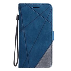 Knížkové pouzdro Rhombus modré – Samsung Galaxy S25 Edge