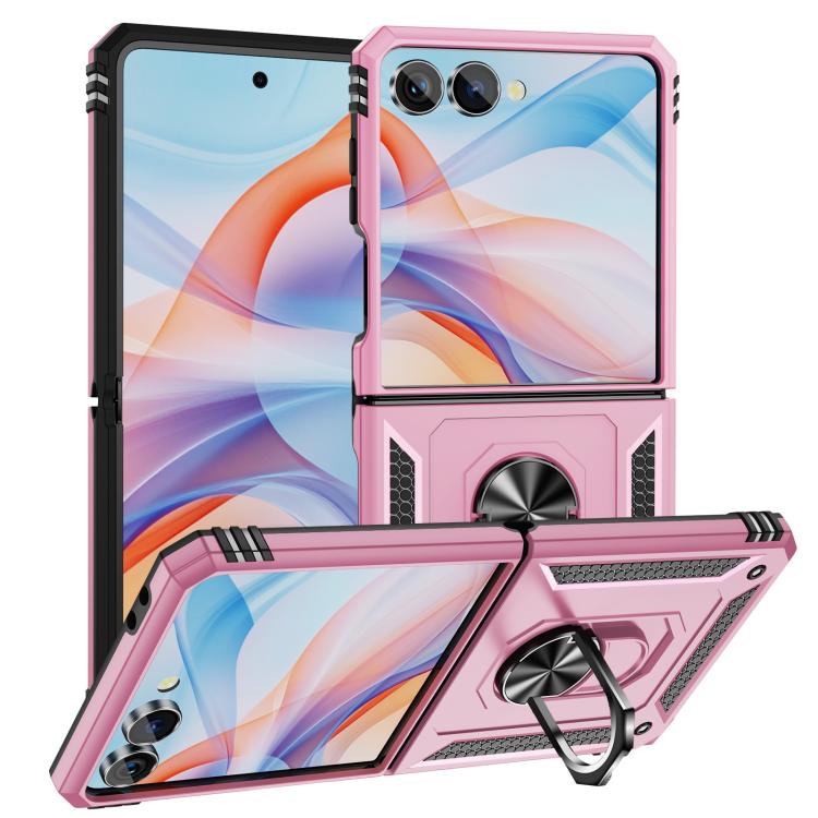 Odolný Kryt Ring Armor case růžový – Samsung Galaxy Z Flip 7 | Levné Kryty | Levné Kryty | Levné Kryty