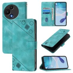 Peněženkové pouzdro Embossing Pattern Square zelené – TCL 60 SE Nxtpaper | Levné Kryty | Levné Kryty | Levné Kryty