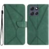 Peněženkové pouzdro Embossing Pattern Stitchy case hnědé – Motorola Moto G56 5G | Levné Kryty | Levné Kryty | Levné Kryty