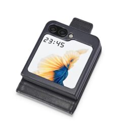 Peněženkové pouzdro Imeeke černé – Samsung Galaxy Z Flip 7 | Levné Kryty | Levné Kryty | Levné Kryty