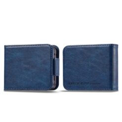 Peněženkové pouzdro Imeeke modré – Samsung Galaxy Z Flip 7 | Levné Kryty | Levné Kryty | Levné Kryty