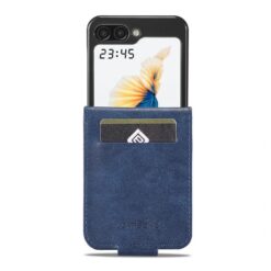 Peněženkové pouzdro Imeeke modré – Samsung Galaxy Z Flip 7 | Levné Kryty | Levné Kryty | Levné Kryty