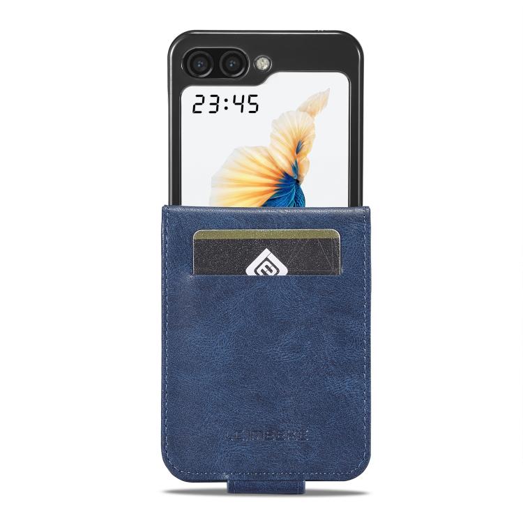 Peněženkové pouzdro Imeeke modré – Samsung Galaxy Z Flip 7 | Levné Kryty | Levné Kryty | Levné Kryty