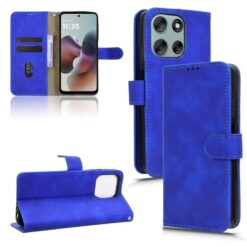 Peněženkové pouzdro Solid modré – Motorola Moto G56 5G | Levné Kryty | Levné Kryty | Levné Kryty