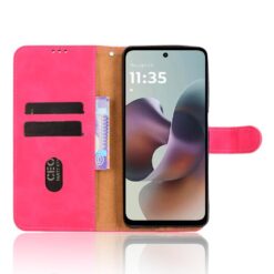 Peněženkové pouzdro Solid růžové – Motorola Moto G56 5G | Levné Kryty | Levné Kryty | Levné Kryty