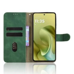 Peněženkové pouzdro Solid zelené – Motorola Moto G86 5G | Levné Kryty | Levné Kryty | Levné Kryty