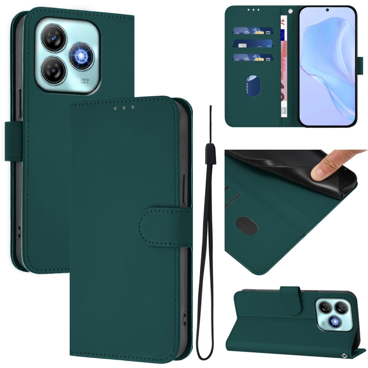 Peněženkové pouzdro Solid zelené – ZTE Blade A75 4G | Levné Kryty | Levné Kryty | Levné Kryty